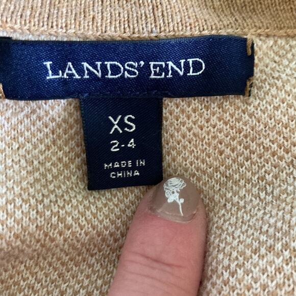 Land’s End Floral Pullover Sweater, Size XS - Picture 6 of 8